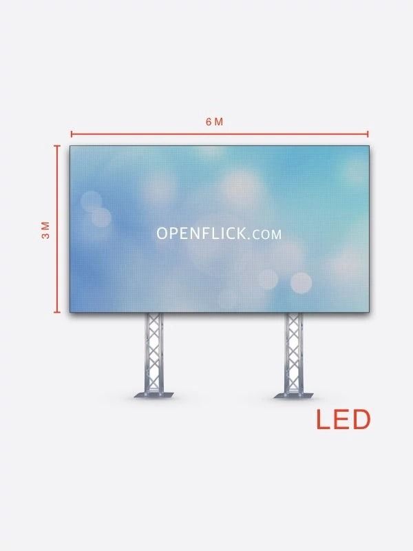 شاشة عرض أل ايه دي (٦*٣) متر