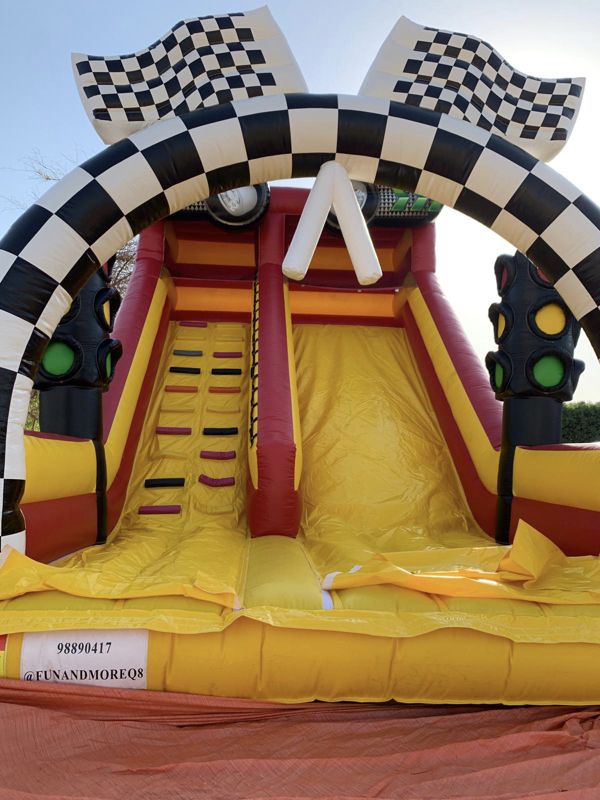 Signal light bouncy castle