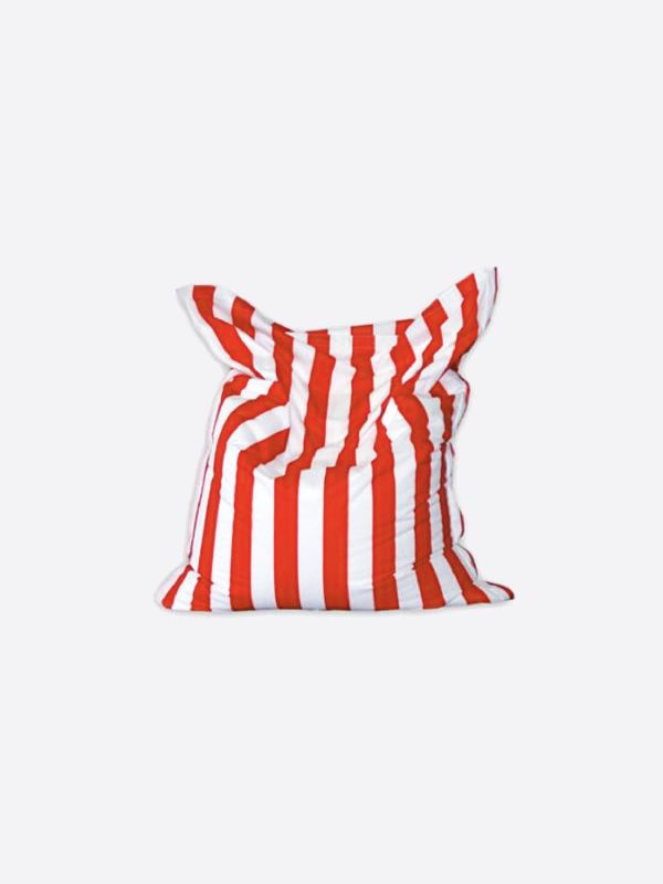 Striped Beanbag - Red